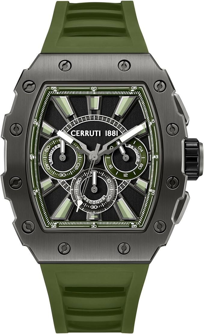 71HBmGQFmTL._AC_SX679_ Cerruti 1881 – Chronograph Gubbio – Quartz Movement – Case Width: 47 mm – Stainless Steel – 5 ATM - Image 1