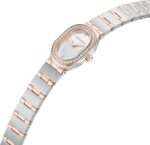 Cerruti 1881 Aosta Silver Rose Gold Plated Stainless Steel Bracelet Analog Watch for Women, 19mm - Image 3
