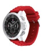 Tommy Hilfiger Quartz Multifunction Grey Dial Silicone Strap Watch for Men-NETH1710490 - Image 2