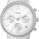 Fossil ES5217 Neutra Chronograph Stainless Steel Analog Watch for Women, 36 mm Size, Silver