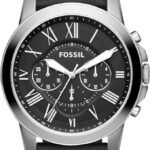 Fossil Leather Mens Quartz Watch