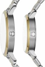 His and Her Lux Luther Three-Hand Two-Tone Stainless Steel Watch Gift Set - Image 3