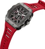 Cerruti 1881 Gubbio Black Dial Silicone Strap Chronograph Watch for Men, 43.5mm - Image 3