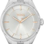 BOSS Analogue Quartz Watch for Women MAE Collection with Stainless Steel Bracelet