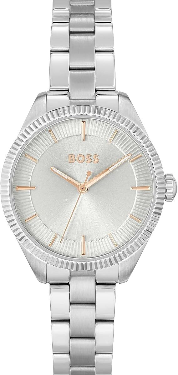 BOSS Analogue Quartz Watch for Women MAE Collection with Stainless Steel Bracelet