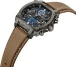 Police Chronograph Gents Watch with Genuine Leather Strap - Image 2