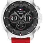 Tommy Hilfiger Quartz Multifunction Grey Dial Silicone Strap Watch for Men-NETH1710490
