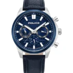 Men Chronograph Round Shape Leather Wrist Watch PEWJF0021041 - 44 Mm