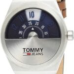 Tommy Hilfiger men's Blue Dial Dark Brown Leather Watch - 1791772
