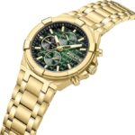 Police Guardian 42mm Men's Multifunction Green Dial with Grey Bracelet - Image 5