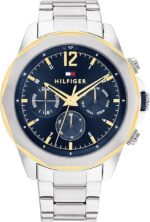 Tommy Hilfiger Men's Multifunction Quartz Watch – Stainless Steel Case, 5 ATM Water Resistant, Urban Style Timepiece, Gift for Him