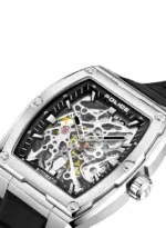 POLICE - Skeletor Watch For Men Black Dial With Black Silicone Strap - PEWJR0005902 - Image 3