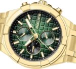 Police Guardian 42mm Men's Multifunction Green Dial with Grey Bracelet - Image 2