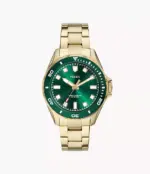 Fossil Dalton Three-Hand Gold-Tone Stainless Steel Watch