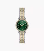 Carlie Mini Three-Hand Two-Tone Stainless Steel Watch