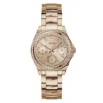 Guess Women's Watch Rose Gold Tone Case Quartz