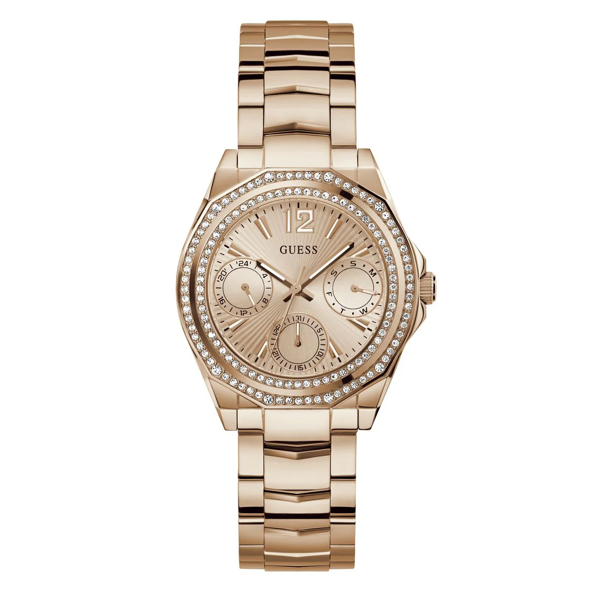 GW0685L3_1 Guess Women's Watch Rose Gold Tone Case Quartz - Image 1