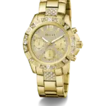 GUESS Ladies Gold Tone Multi-function Watch