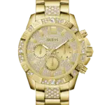 Guess Men's Watch Gold Tone Case Champagne Dial Quartz