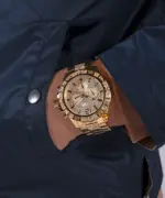 Guess Men's Watch Gold Tone Case Champagne Dial Quartz - Image 2
