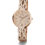 GUESS Ladies Rose Gold Tone Analog Watch