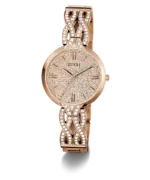 GUESS Ladies Rose Gold Tone Analog Watch