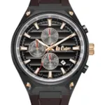 Lee Cooper Men's Black Dial Multi Function Watch - LC08063.061