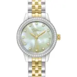 POLICE Women's Analog Light Champagne Dial Watch - PEWLG2240801