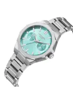Quartz watch in metal, blue, silver - LC08019.300 - Image 3