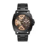 Fossil Privateer Men's Black Stainless Steel Watch