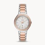 Fossil Ashtyn Three-Hand Date Two-Tone Stainless Steel Women's Watch