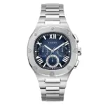 Guess Men's Watch Silver Tone Case Quartz