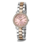 Guess Women's Watch Silver & Rose Gold Tone Case Quartz - Image 4