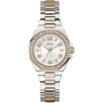 Guess Women's Watch 2-Tone Case White Dial Quartz