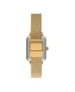 Milanese Mesh Quartz Watch, Gold, White - LC07815.120 - Image 3