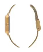 Milanese Mesh Quartz Watch, Gold, White - LC07815.120 - Image 2