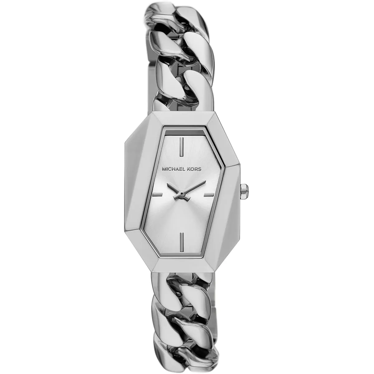 mk4879-michael-kors-watch-women-square-silver-dial-stainless-steel-metal-strap-quartz-battery-analog-two-hand-suri Michael Kors Watch For Women MK4879 - Image 1