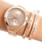 Michael Kors Watch Women's Watch Wristwatch MKO1107 Aspyn IP Rose Gold New