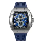 Tsar Bomba Elemental TB8211Q-03 Premium Quartz Chronograph Blue Rubber Strap