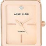 Anne Klein Women's Genuine Diamond Dial Ceramic Bracelet Watch