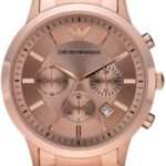 Emporio Armani Mens Quartz Watch, Chronograph Display and Stainless Steel Strap, AR2452