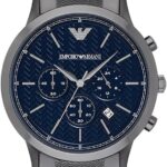 Emporio Armani Men's Chronograph Stainless Steel Watch 46mm Case Size