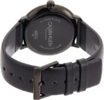 Calvin Klein Men's Analogue Quartz Watch with Genuine Leather Strap K8M214CB, blackone, Belt - Image 3