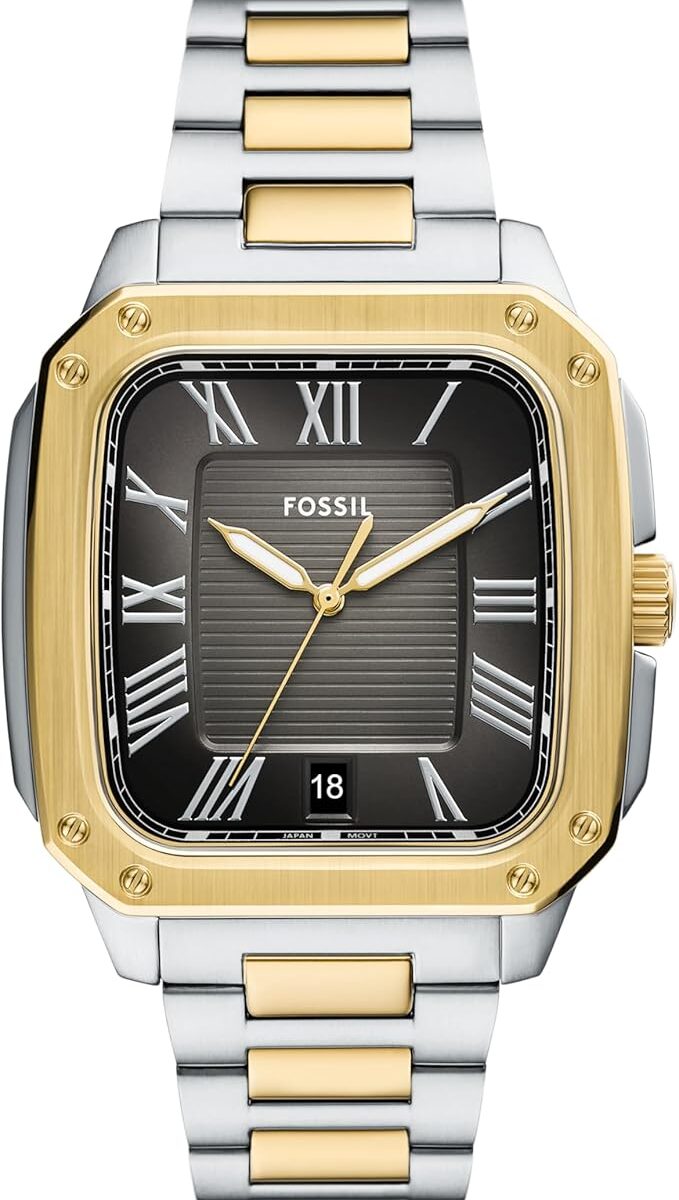Fossil Men's Crosby Three-Hand Date Stainless Steel Watch