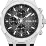 Police Guardian 42mm Men's Multifunction Grey Dial with Black Silicon