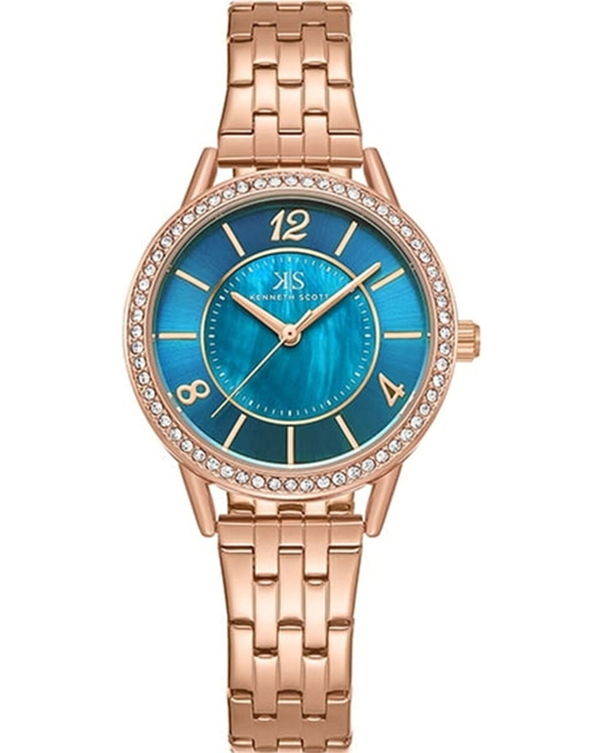 Kenneth Scott Women's Blue Dial Analog Watch - K23537-RBKMN