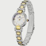 Kenneth Scott Women's Silver & Gold Analog Alloy Strap Watch K22520-TBTM | 26 MM