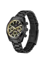 KENNETH SCOTT Men's Stainless Steel Chrono & Multi Function Watch K23150-BBBBG - 42 mm