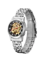 KENNETH SCOTT Men's Stainless Steel Mechanical Watch K22311-SBSB - 41 mm