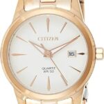 Citizen women white dial stainless steel band watch - eu6073-53a